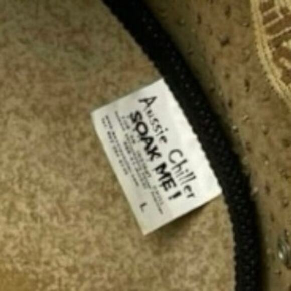 EUC - Aussie Chiller Soak Me Brown Perforated Faux Suede Hat - Picture 8 of 8